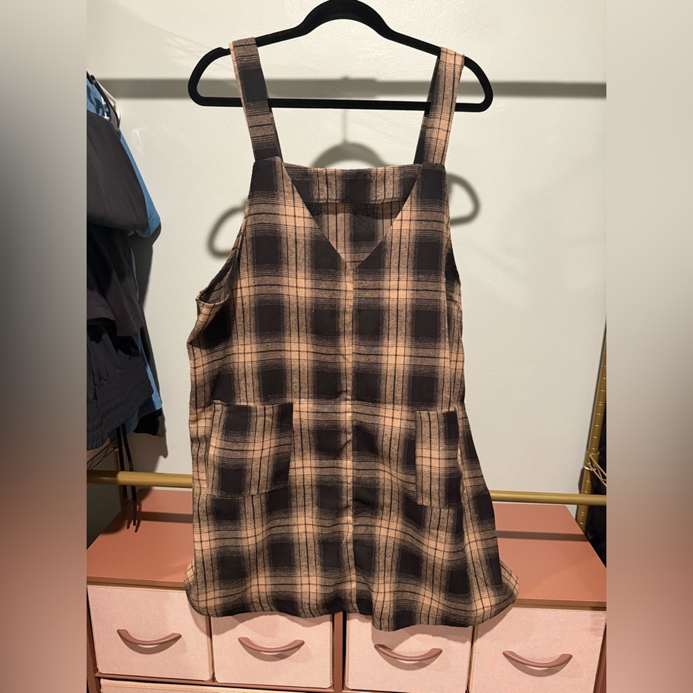 Plaid Sleeveless Dress